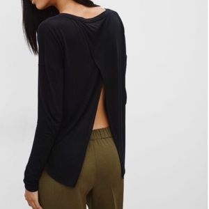 Aritzia Wilfred open back long sleeve